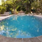 Main plantation home pool for guests of cottage